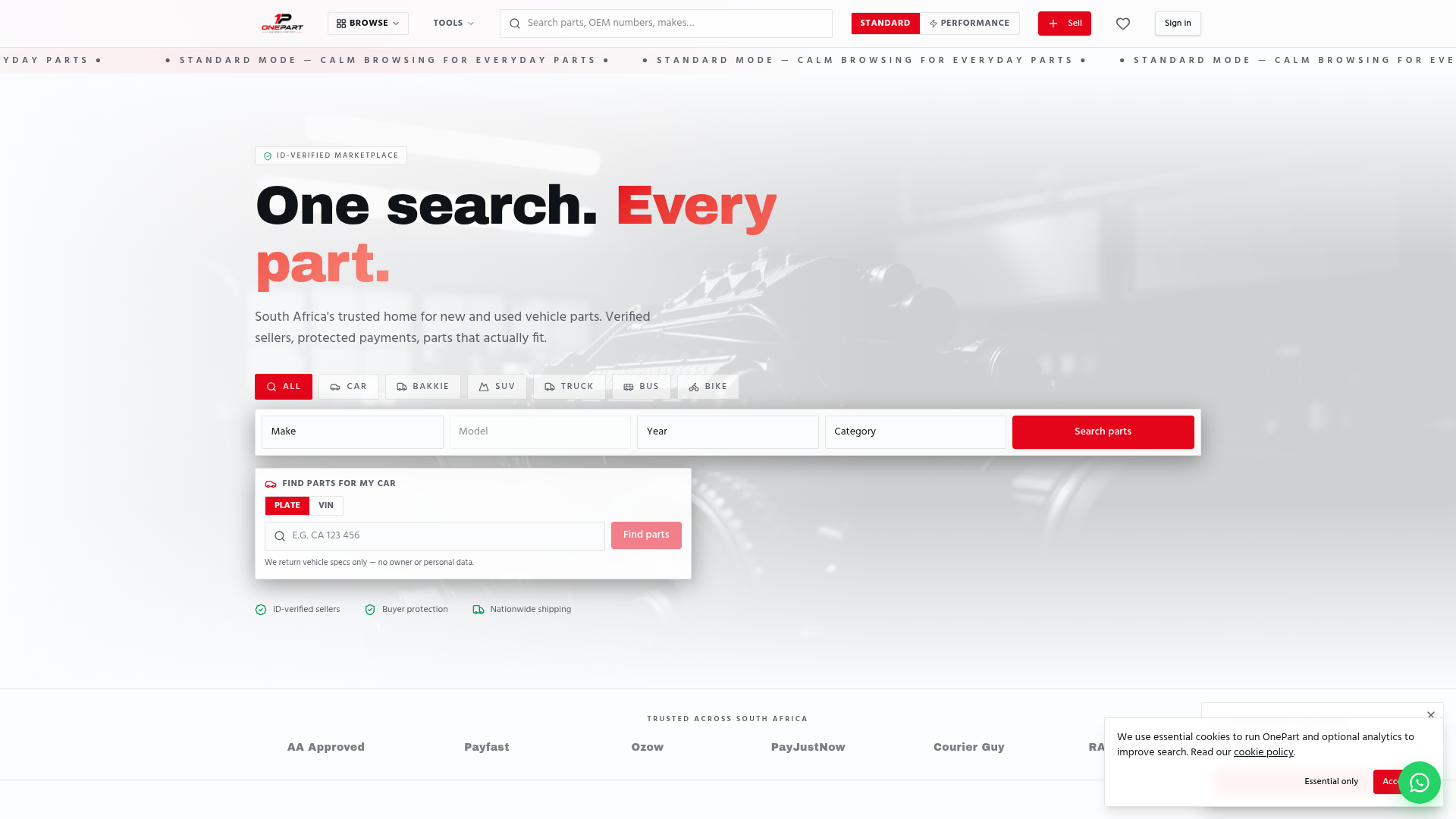 OnePart project showcase
