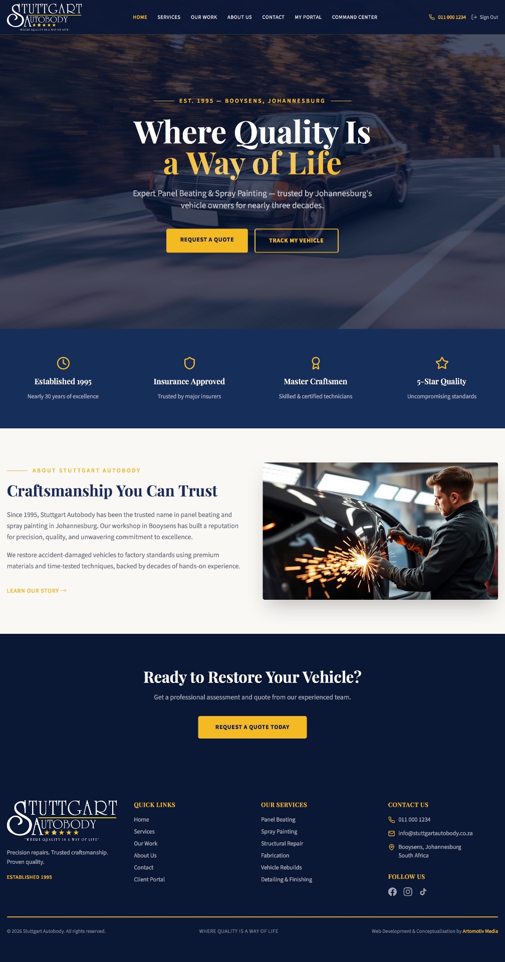 Stuttgart Autobody project showcase